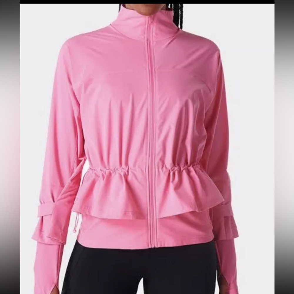 Sweaty Betty Pink Fast Lane Running Jacket